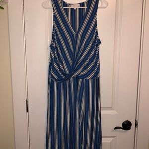Blue Striped Dress